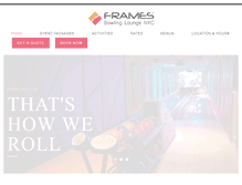 Tablet Screenshot of framesnyc.com